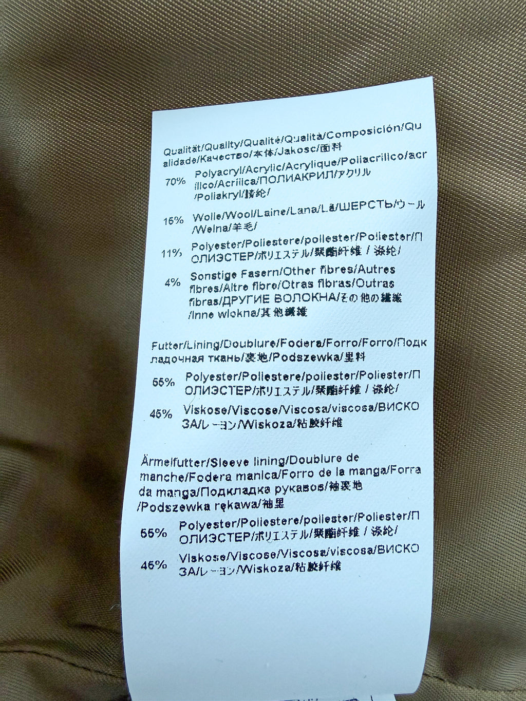 Hugo Boss Brown Tweed Over Coat