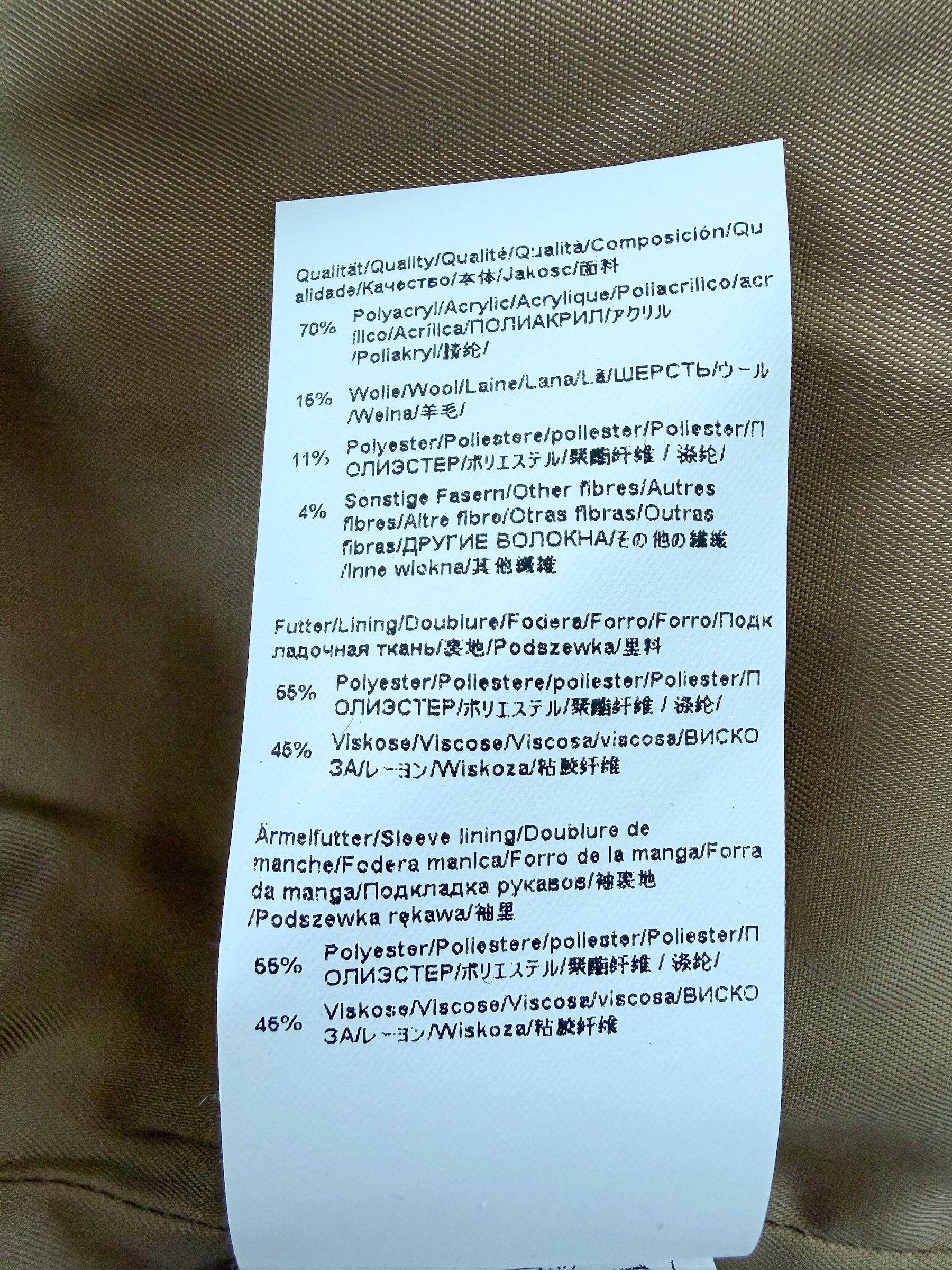 Hugo Boss Brown Tweed Over Coat