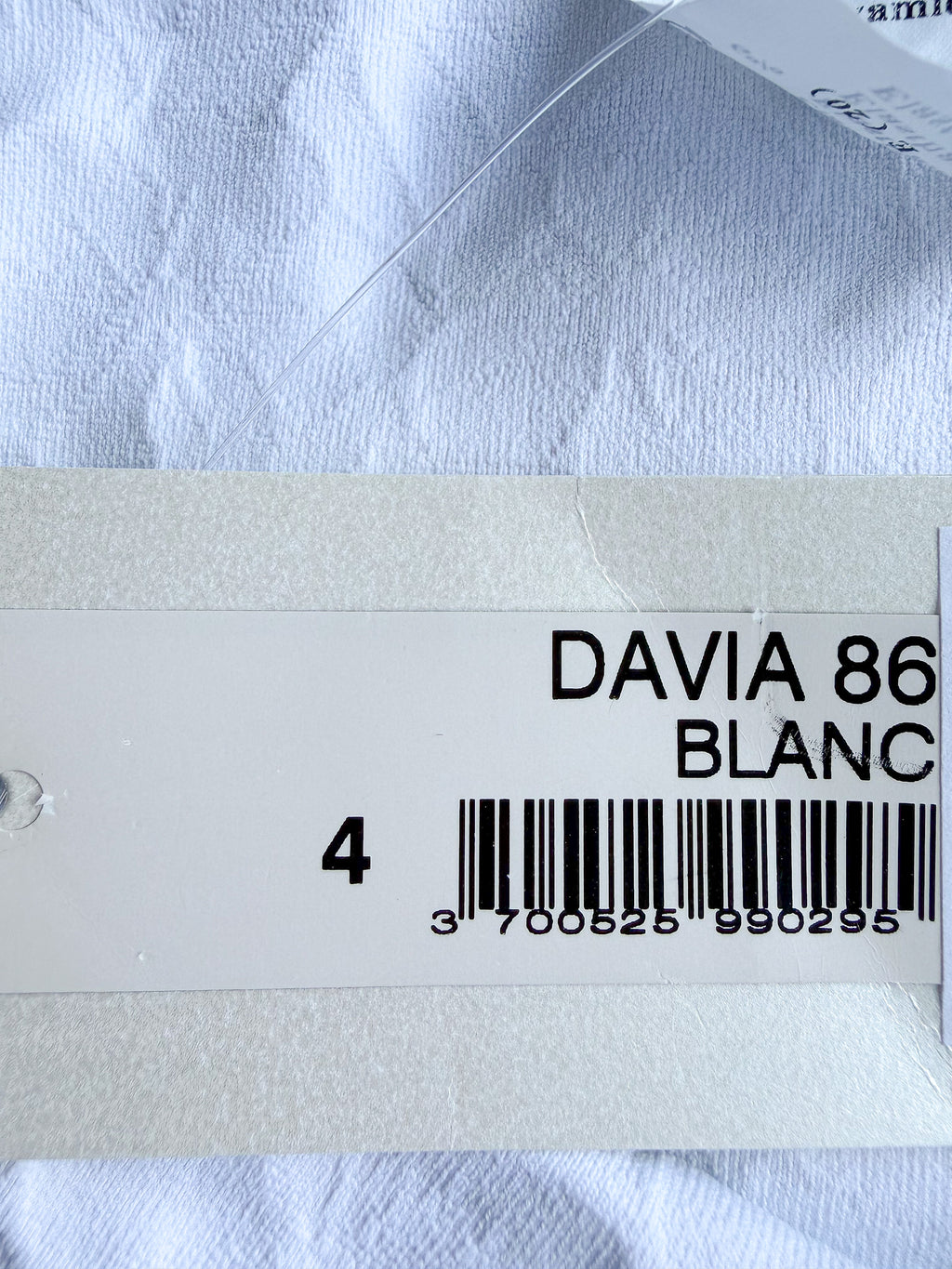 Pain De Sucre White Woven Towelling Stretch Summer Dress in Davia