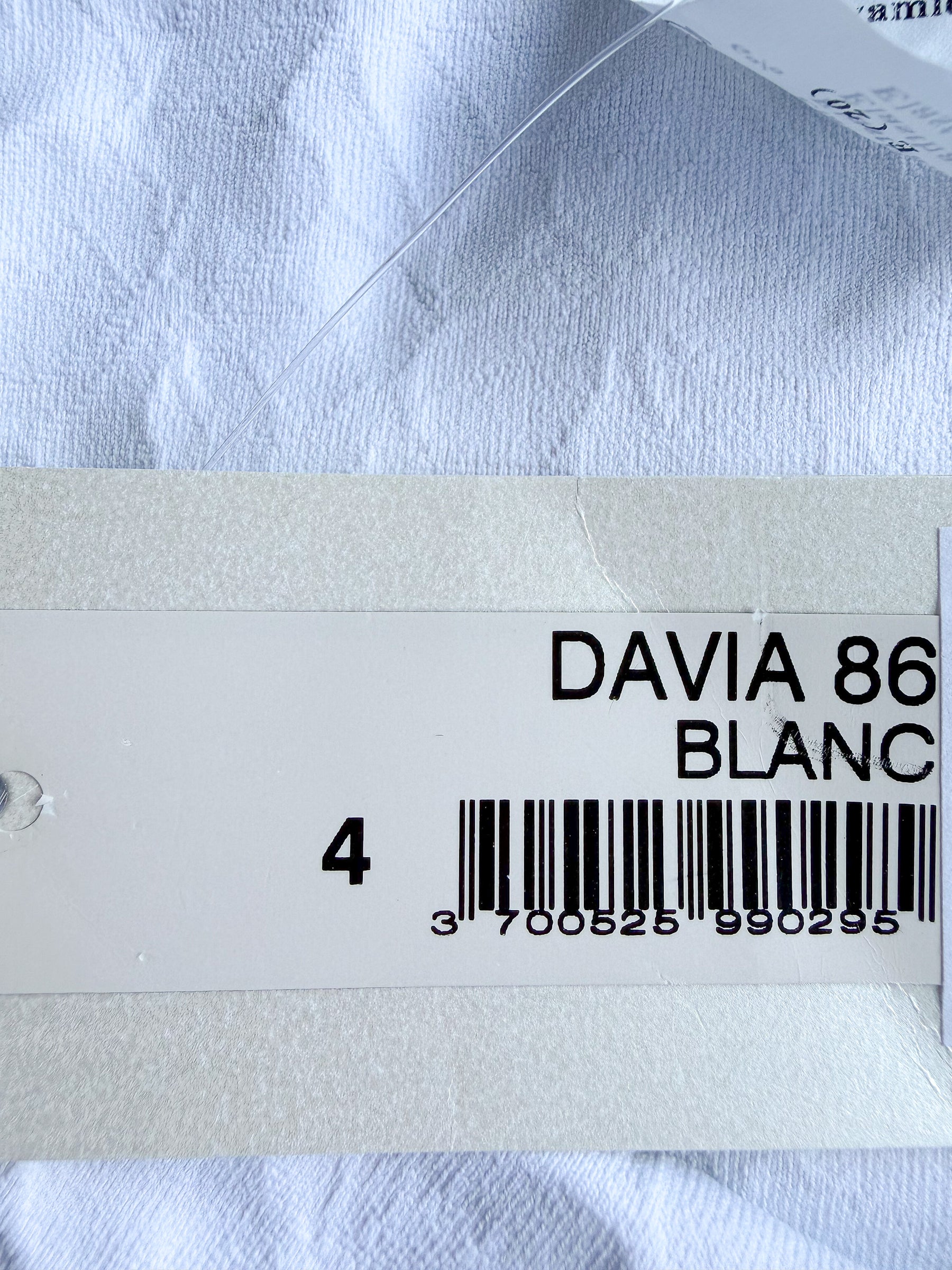 Pain De Sucre White Woven Towelling Stretch Summer Dress in Davia
