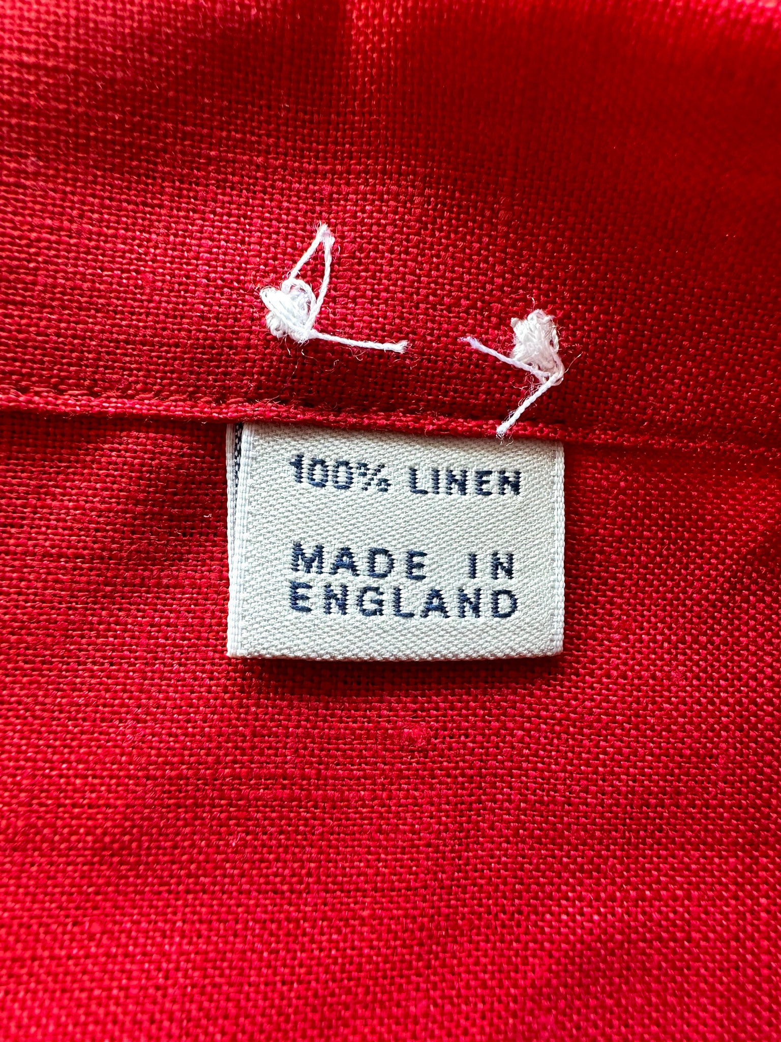 Drake's Red Linen Long Sleeve Shirt - House Of Huntington