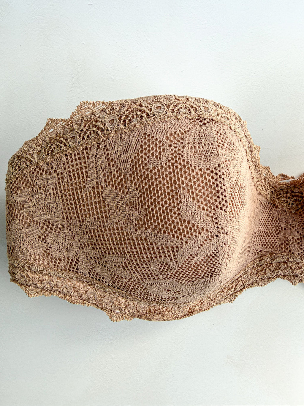 Pain De Sucre French Lace Padded Strapless Bra in Neal