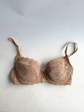 Pain De Sucre French Lace Padded Bra in Dean