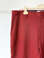 Gant Burgundy Wool Twill Suit Pant