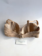 Pain De Sucre Brown Lace Bra in Lua Biscuit