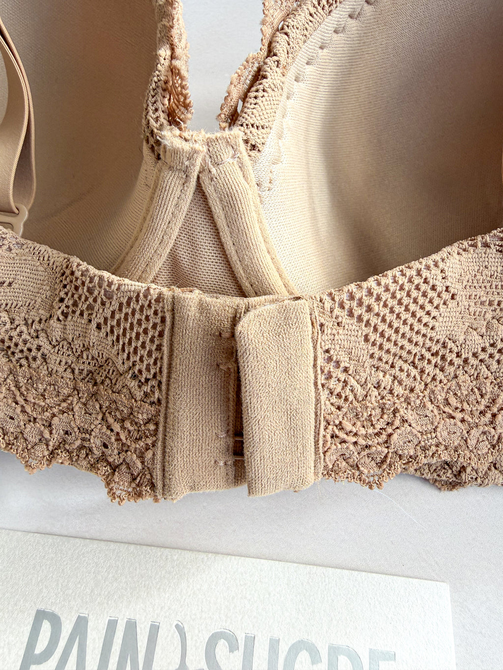 Pain De Sucre Brown Lace Bra in Lua Biscuit