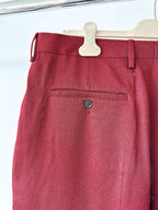 Gant Burgundy Wool Twill Suit Pant