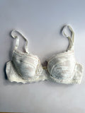 Pain De Sucre French Lace Ecru White Padded Bra in Dean