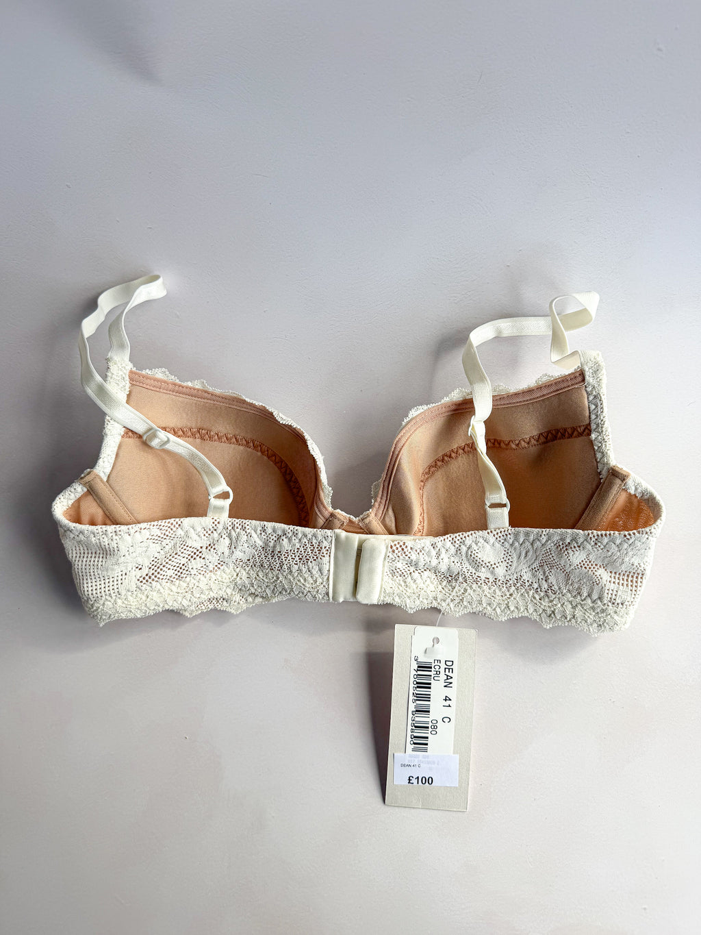 Pain De Sucre Ecru White Lace Bra in Lua