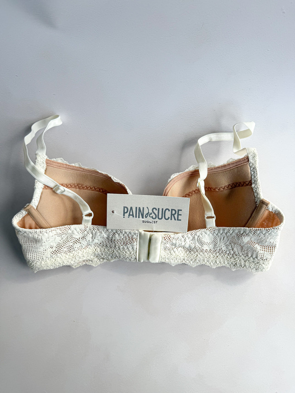 Pain De Sucre Ecru White Lace Bra in Lua