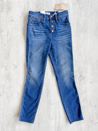 MADEWELL 10-tommers skinny crop-jeans med høy høyde