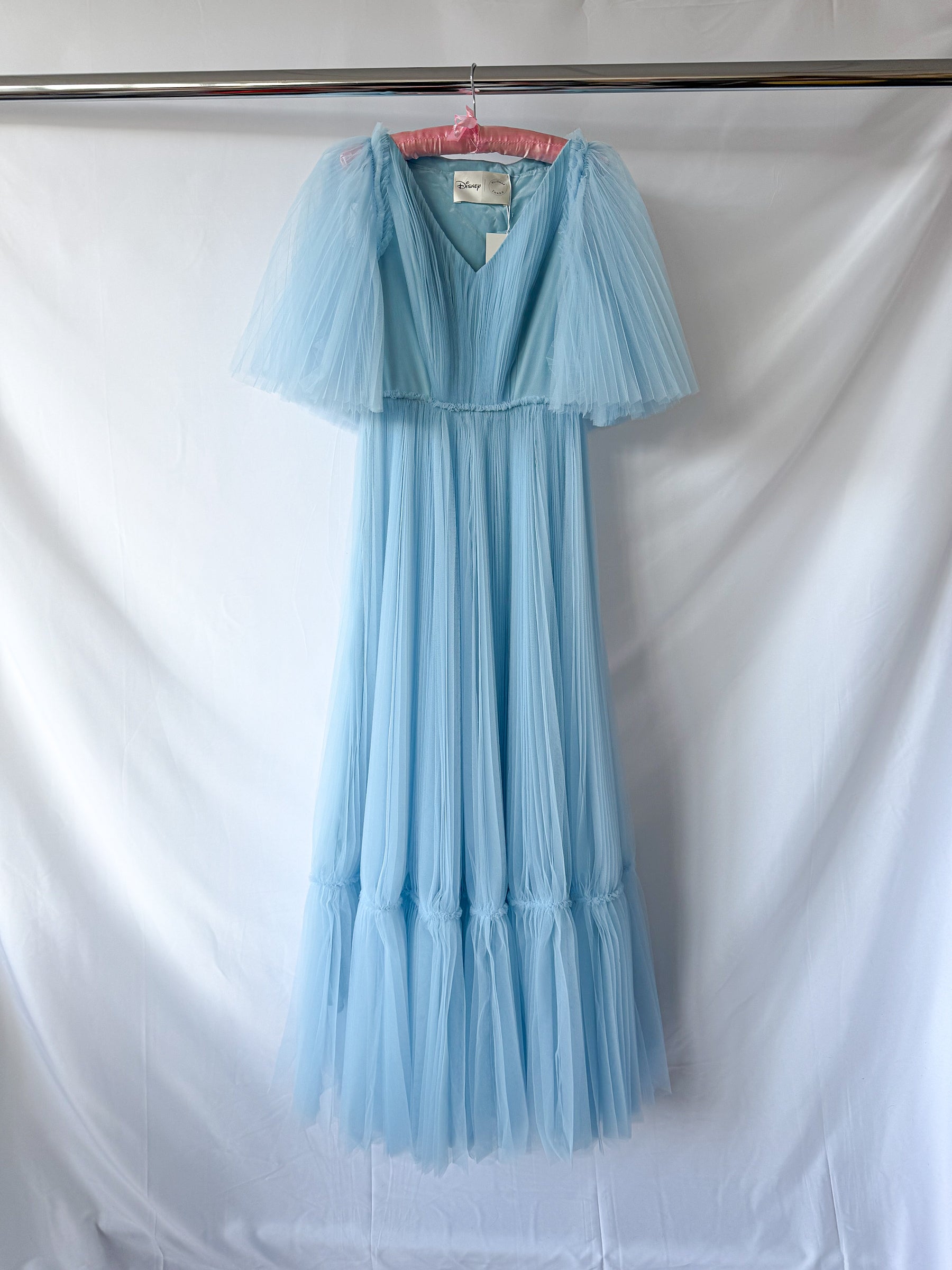 Huishan Zhang x Disney Josephine Plissé Woven Maxi Dress