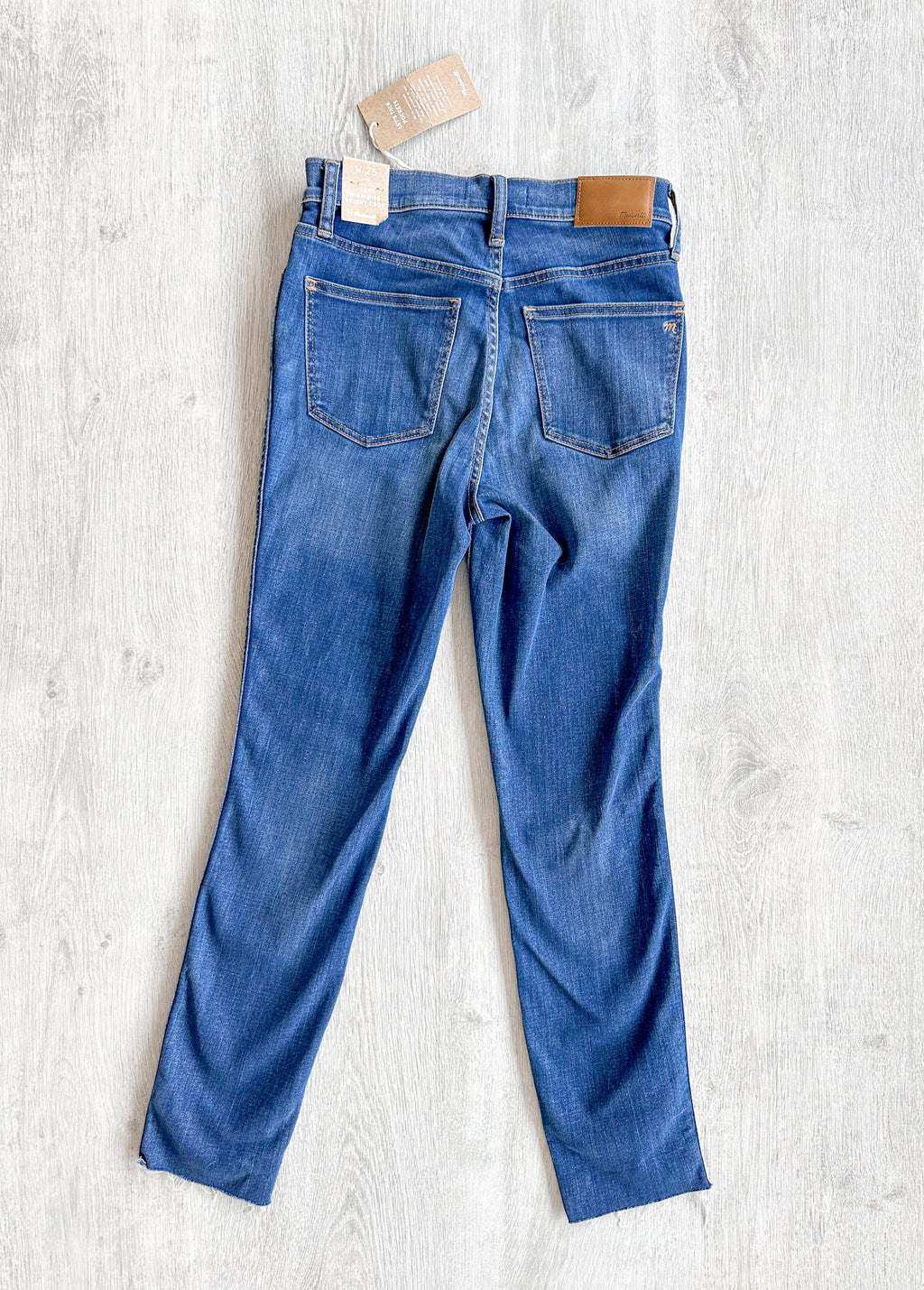 MADEWELL 10-tommers skinny crop-jeans med høy høyde