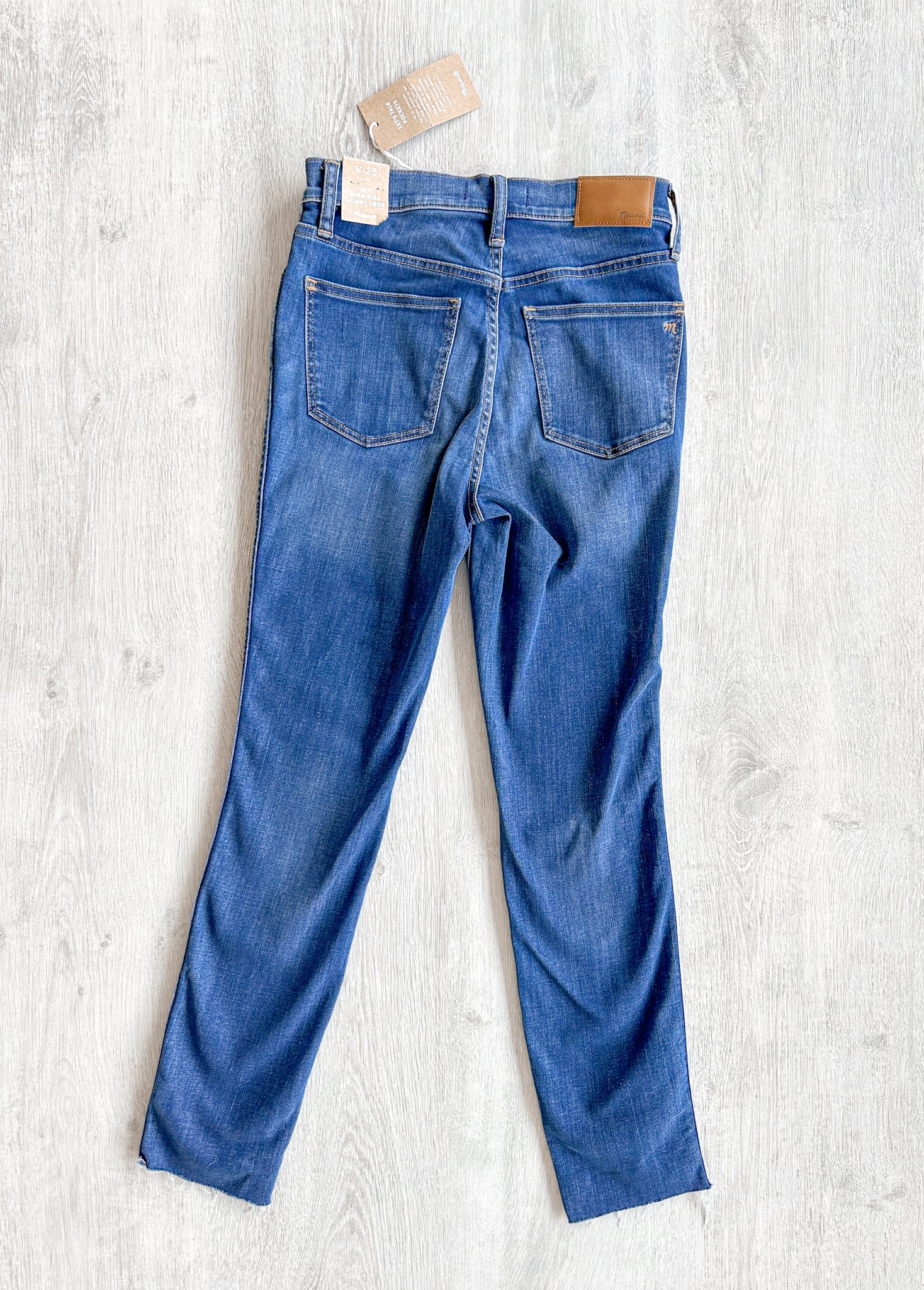 MADEWELL 10-tommers skinny crop-jeans med høy høyde