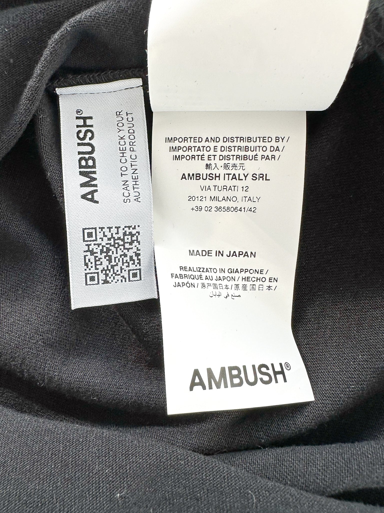 AMBUSH Workshop Black Revolve Logo T-Shirt
