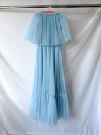 Huishan Zhang x Disney Josephine Plissé Woven Maxi Dress