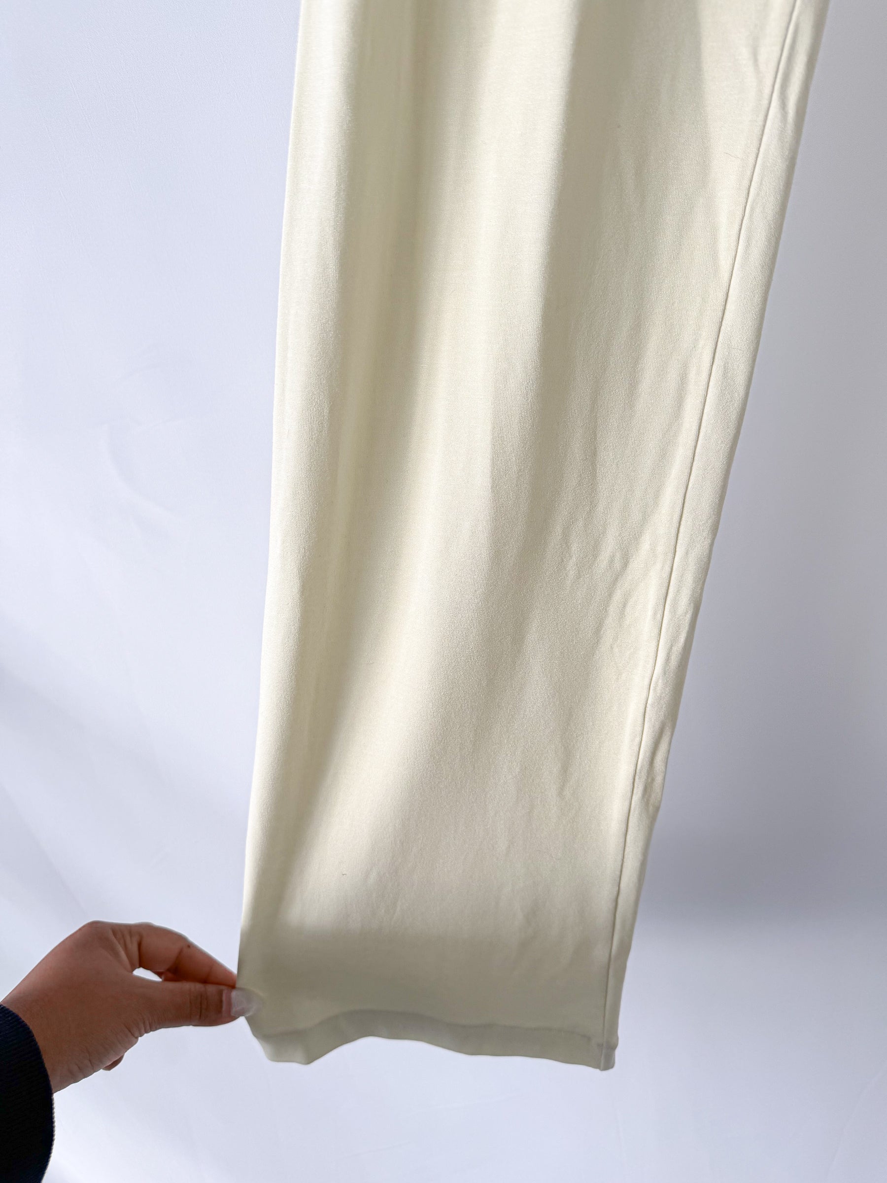 Pain De Sucre Ecru Soft Touch Stretch Waist Trousers in Brody