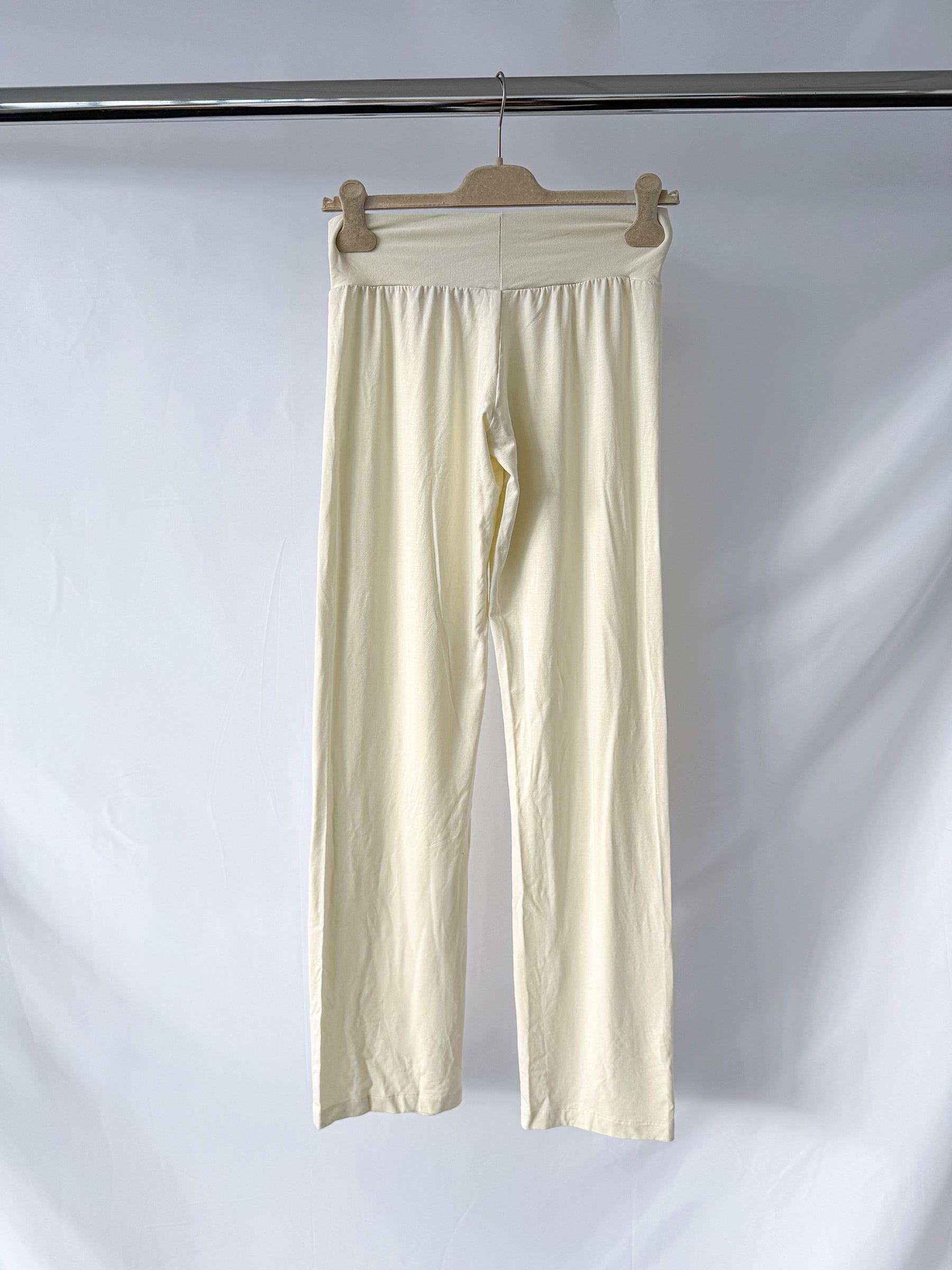 Pain De Sucre Ecru Soft Touch Stretch Waist Trousers in Brody