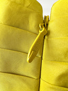 Elie Saab Lime Green Ruffle Detail Off Shoulder Open Leg Formal Gown AW23/24 - House Of Huntington