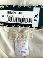 Pain De Sucre Ecru Soft Touch Stretch Waist Trousers in Brody