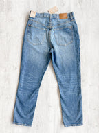 Madewell High-Rise Slim Raebrook Wash Boyjean Relaxed Leg Denim Jeans - House Of Huntington