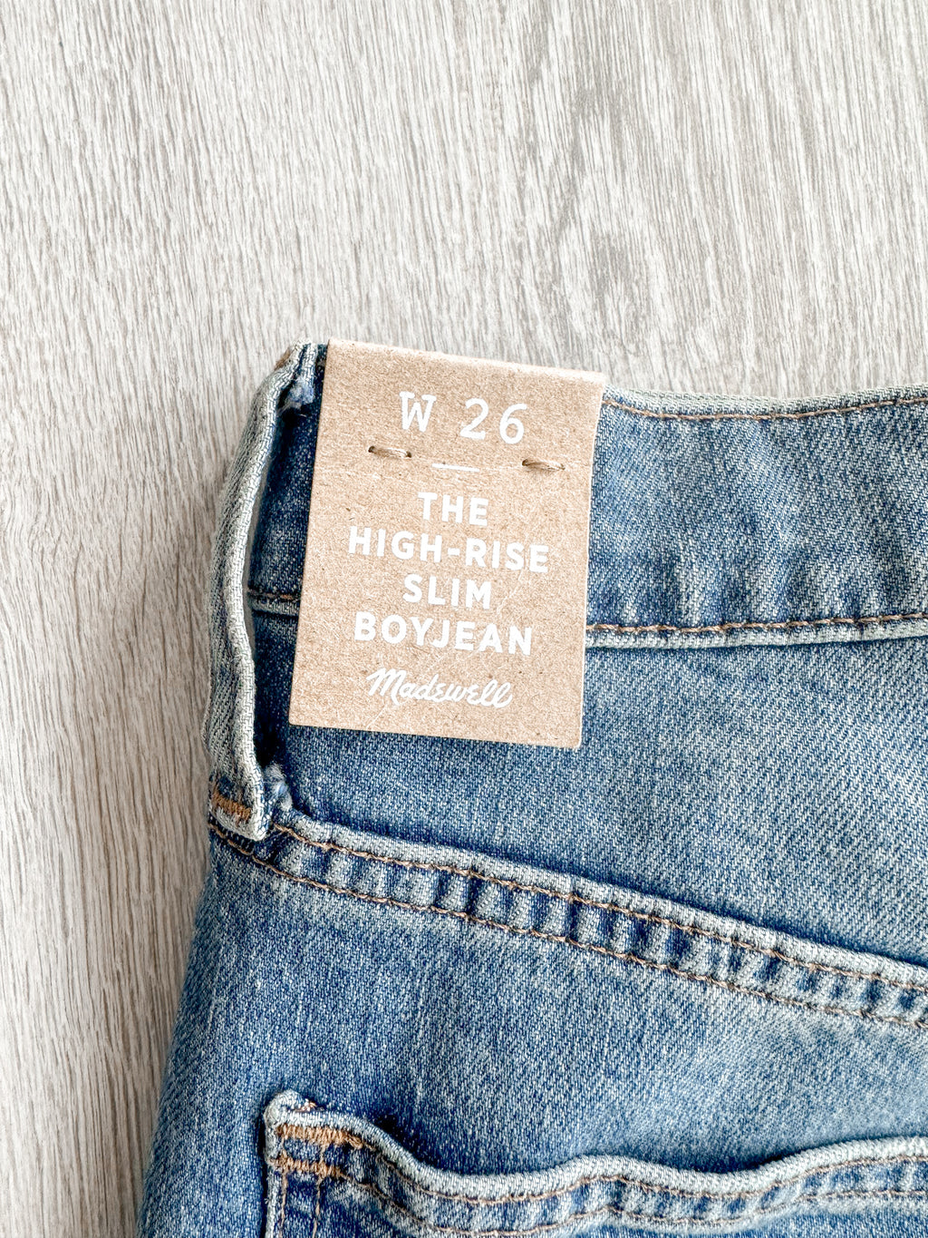 Madewell High-Rise Slim Raebrook Wash Boyjean Relaxed Leg Denim Jeans - House Of Huntington