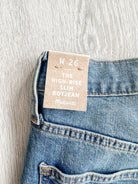 Madewell High-Rise Slim Raebrook Wash Boyjean Relaxed Leg Denim Jeans - House Of Huntington