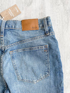 Madewell High-Rise Slim Raebrook Wash Boyjean Relaxed Leg Denim Jeans - House Of Huntington