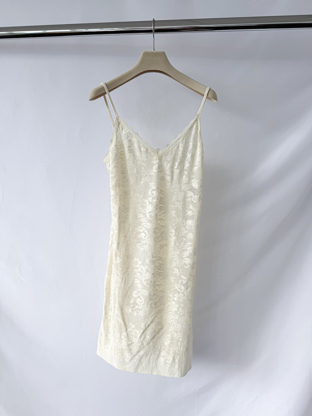 Pain De Sucre Ecru White French Lace Slip Dress In Jasun