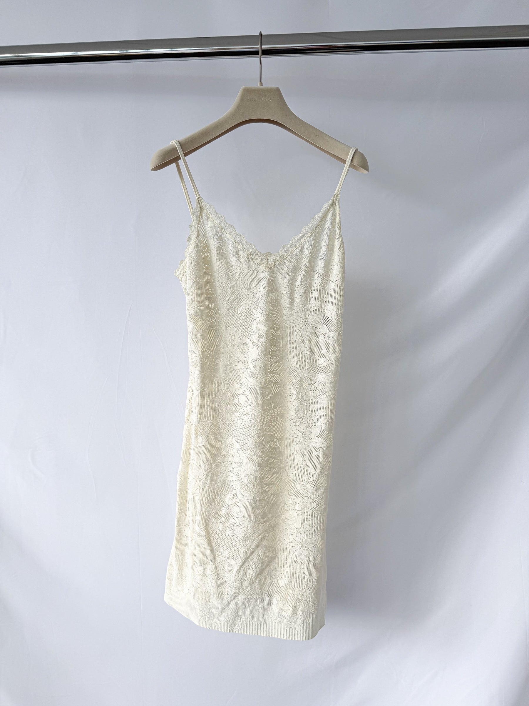 Pain De Sucre Ecru White French Lace Slip Dress In Jasun