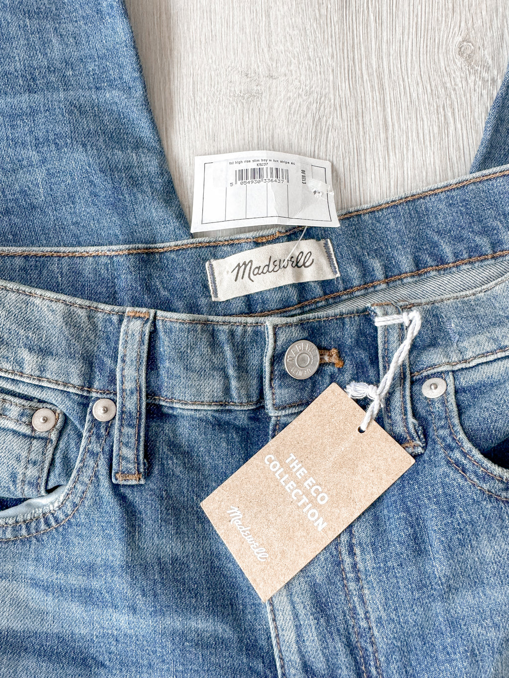 Madewell High-Rise Slim Raebrook Wash Boyjean Relaxed Leg Denim Jeans - House Of Huntington