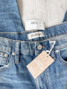 Madewell High-Rise Slim Raebrook Wash Boyjean Relaxed Leg Denim Jeans - House Of Huntington