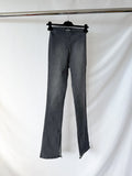 EB Denim Black Split Hem Jeggings