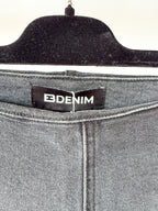 EB Denim Black Split Hem Jeggings
