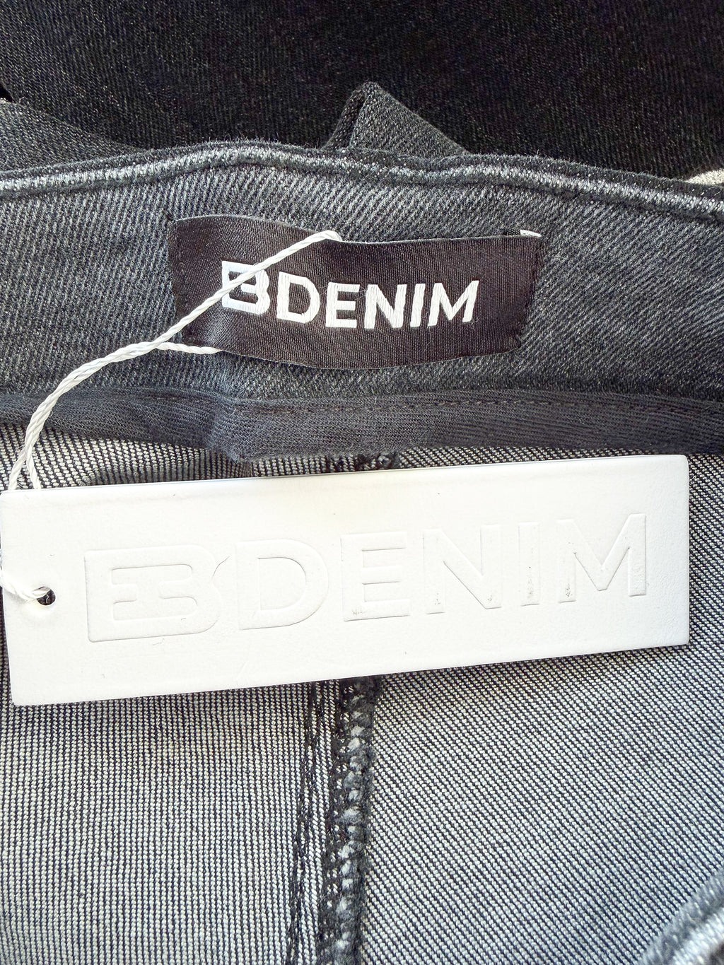 EB Denim Black Split Hem Jeggings