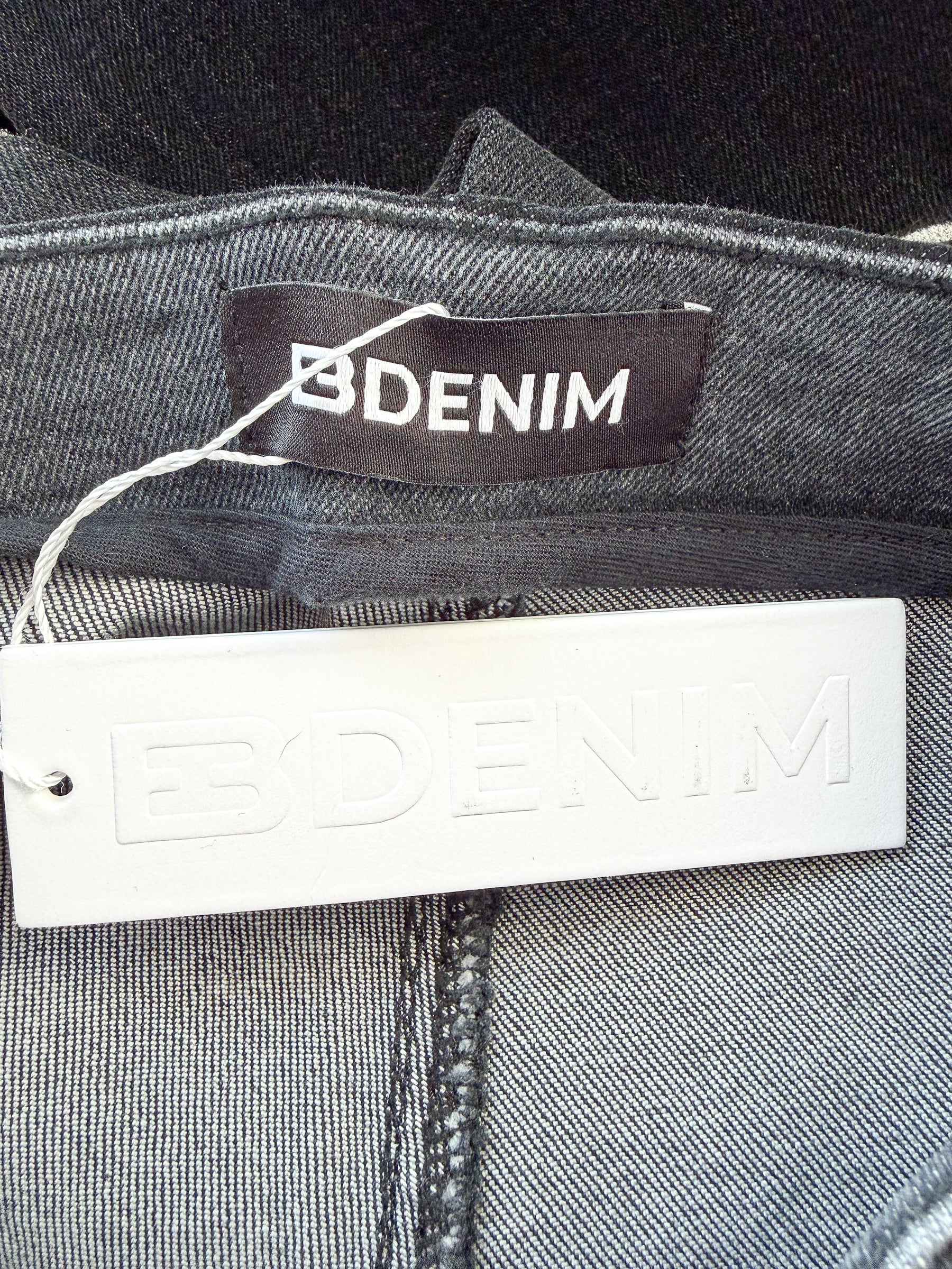 EB Denim Black Split Hem Jeggings