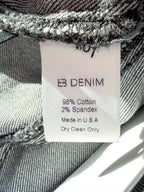 EB Denim Black Split Hem Jeggings