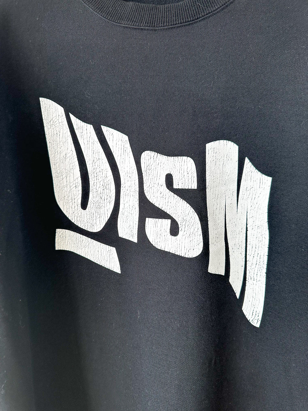 Sweat-shirt asymétrique noir Undercoverism avec logo USM