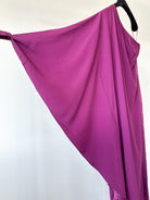Taller Marmo Purple One Shoulder Ruffle Detail Dress - House Of Huntington