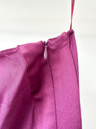 Taller Marmo Purple One Shoulder Ruffle Detail Dress - House Of Huntington
