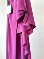 Taller Marmo Purple One Shoulder Ruffle Detail Dress - House Of Huntington