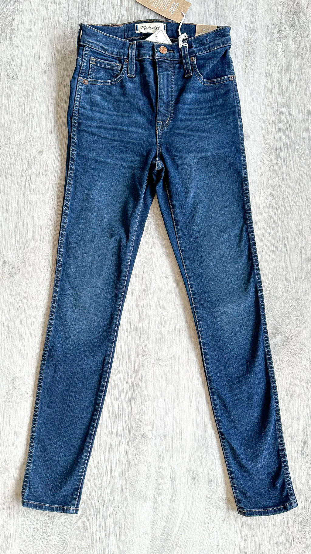 MADEWELL 10 英寸海耶斯水洗高腰紧身牛仔裤