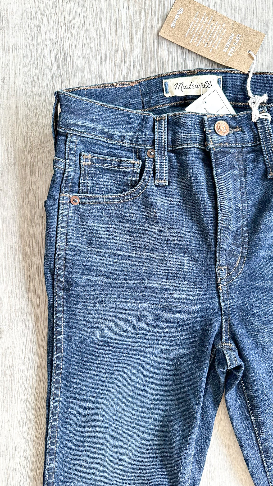 MADEWELL 10 英寸海耶斯水洗高腰紧身牛仔裤