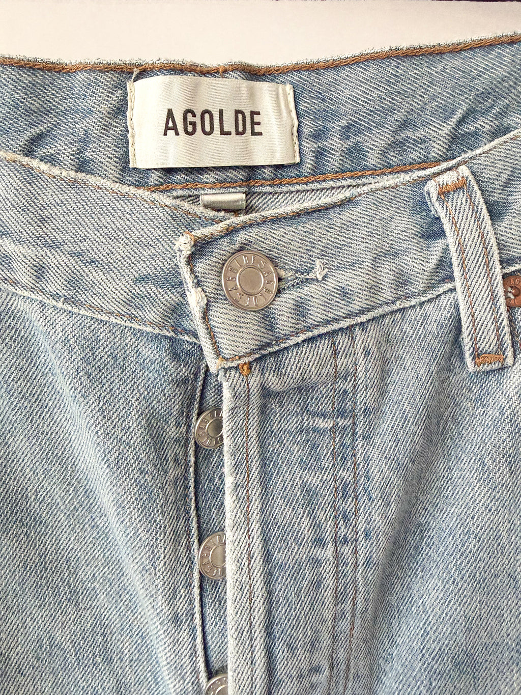 Agolde Henson Baggy Taper Denim Jeans in Replica