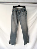 EB Denim Washed Distressed Split Hem Jeans