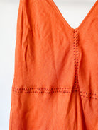 Gabriela Hearst Orange Cashmere Silk Twill Summer Maxi Dress - House Of Huntington