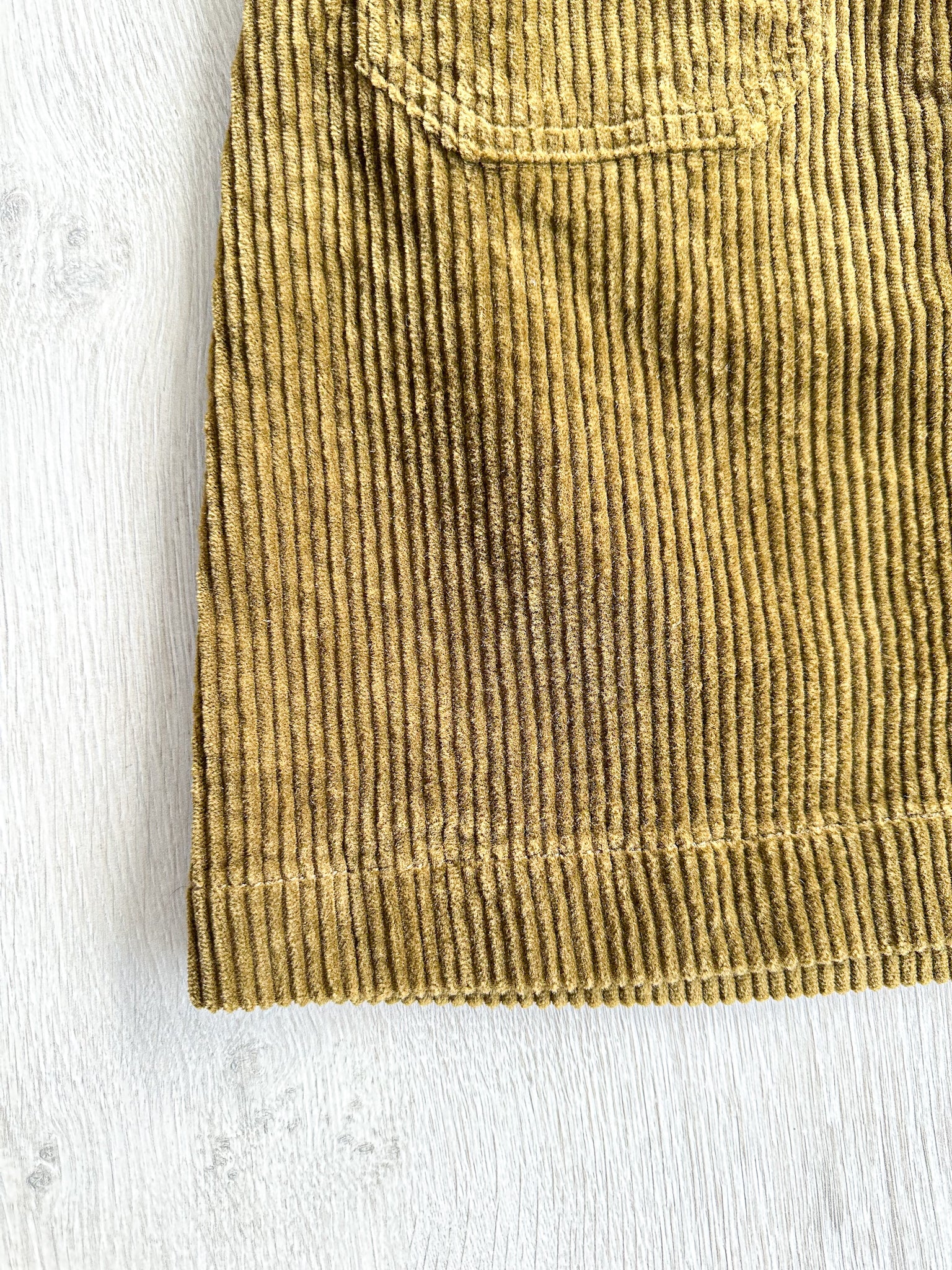 Madewell Corduroy Brown Autumnal Pocket Front A-Line Mini Skirt - House Of Huntington