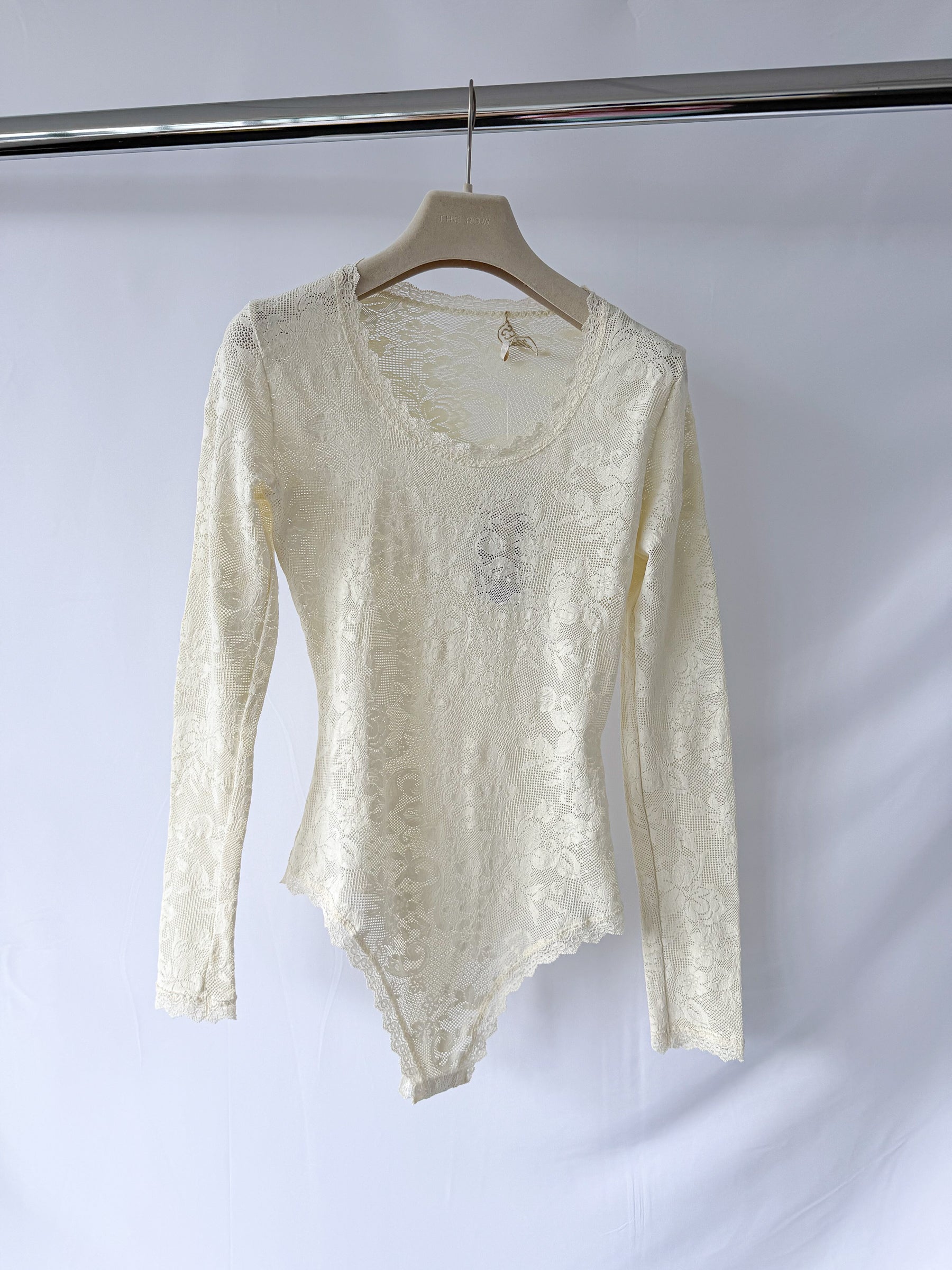Pain De Sucre Ecru French Lace Bodysuit Eros