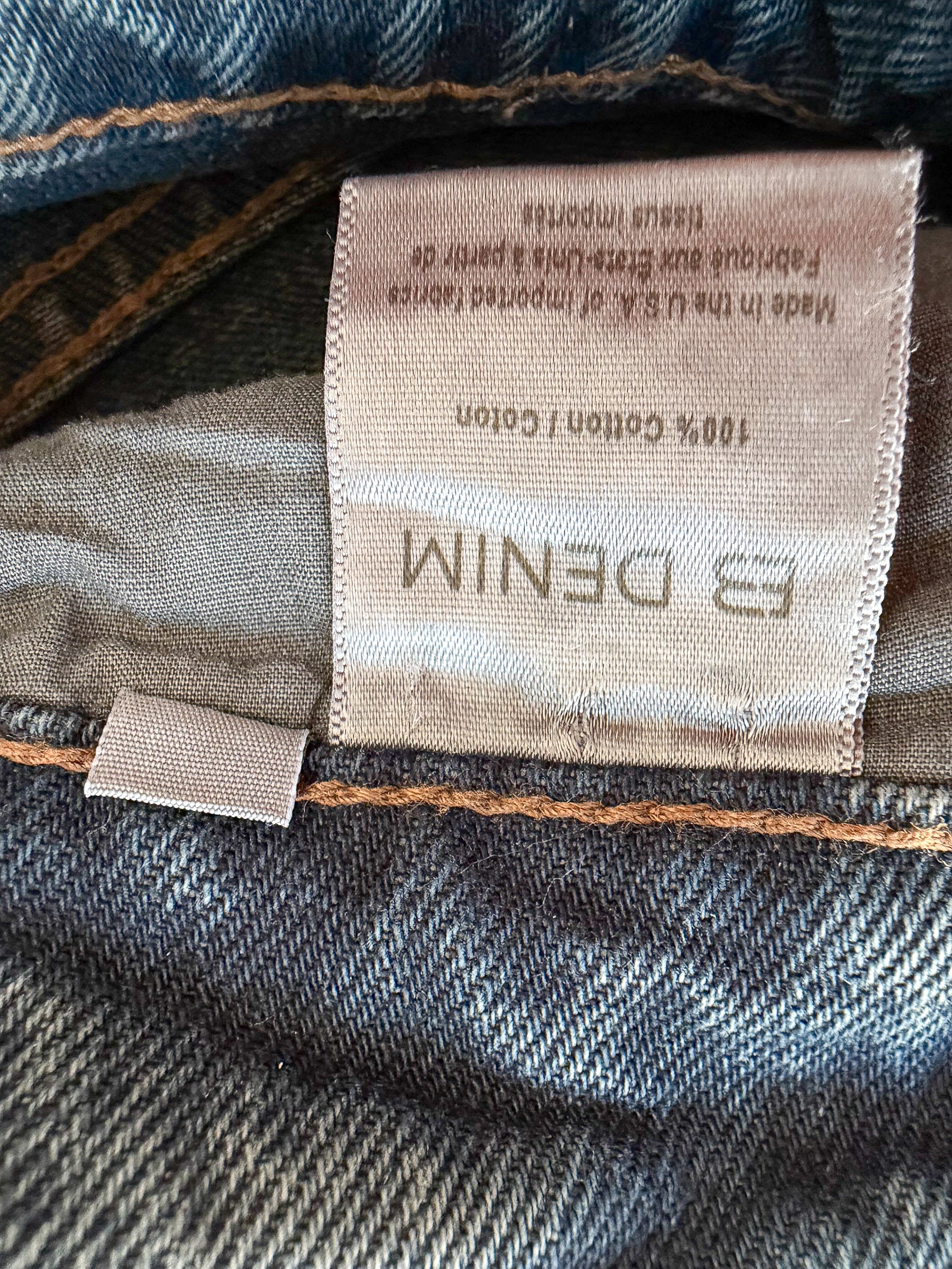 EB Denim Washed Distressed Split Hem Jeans