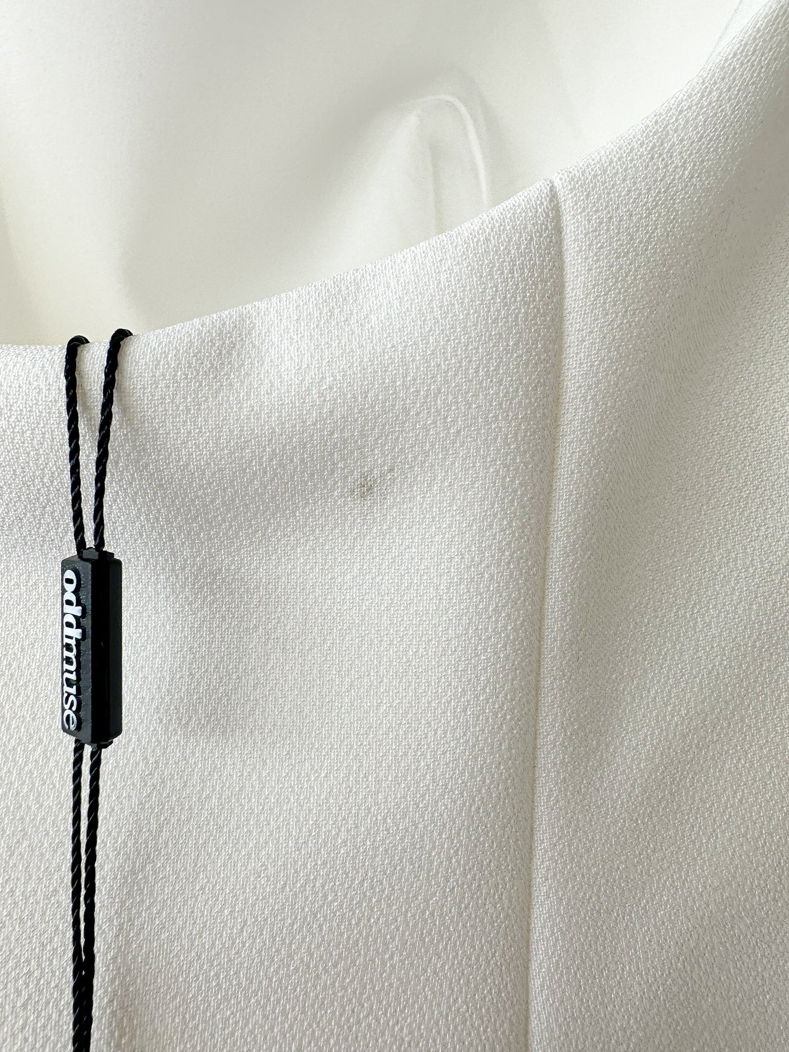 Odd Muse White Drop Hem Halterneck Mini Dress